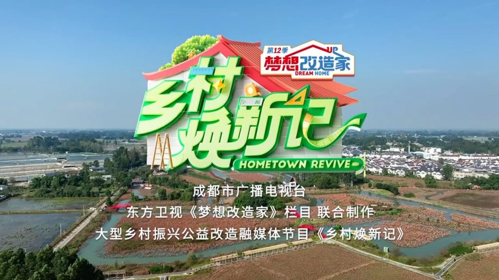 成都天府书法院院长舒炯为大型乡村公益改造节目《乡村焕新记》挥毫题字